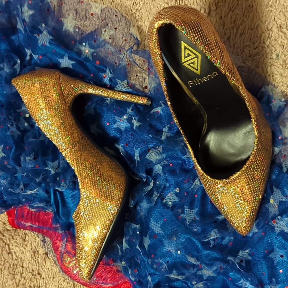 Golden shoes